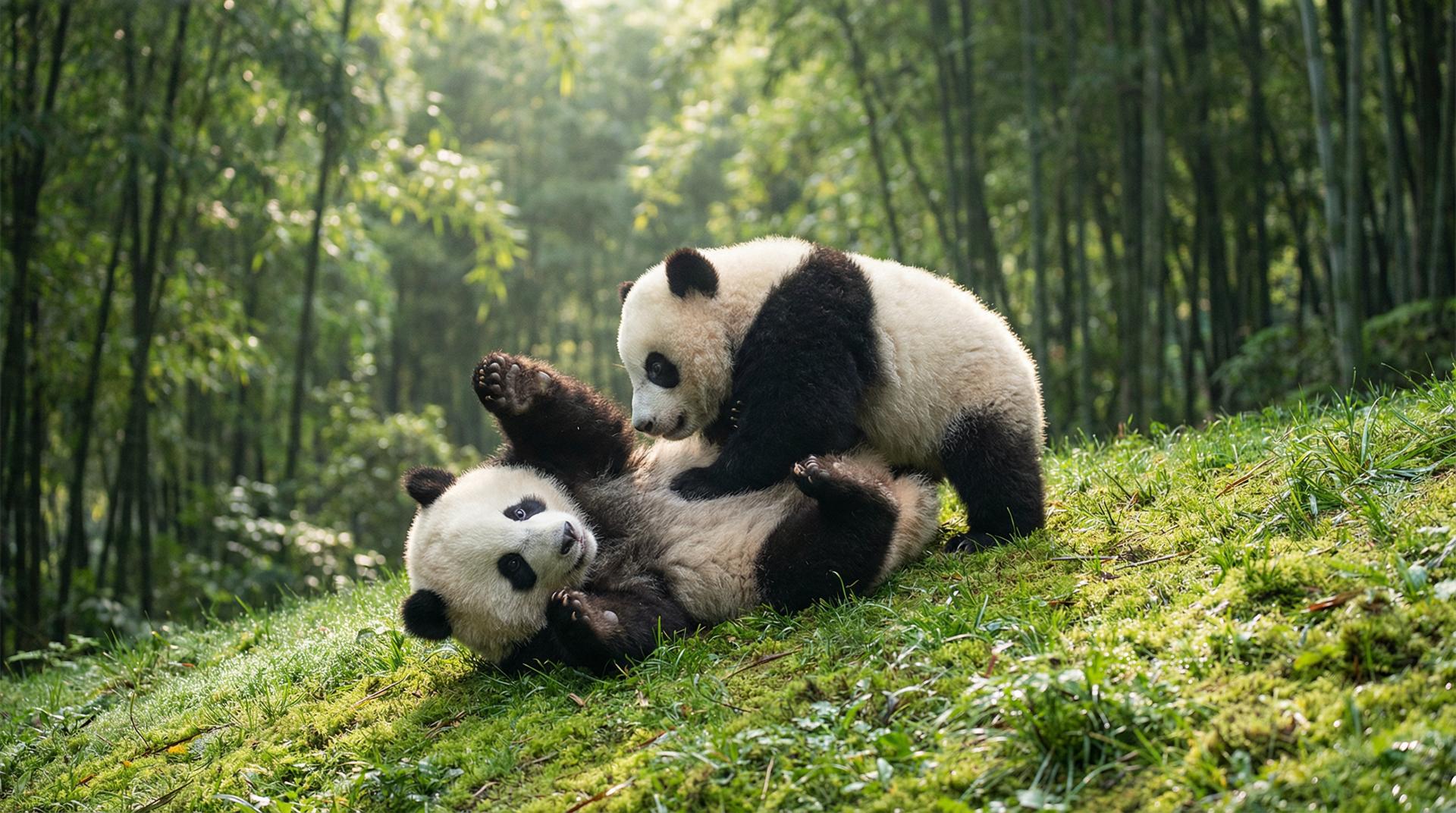 糖心熊猫嬉戏视频